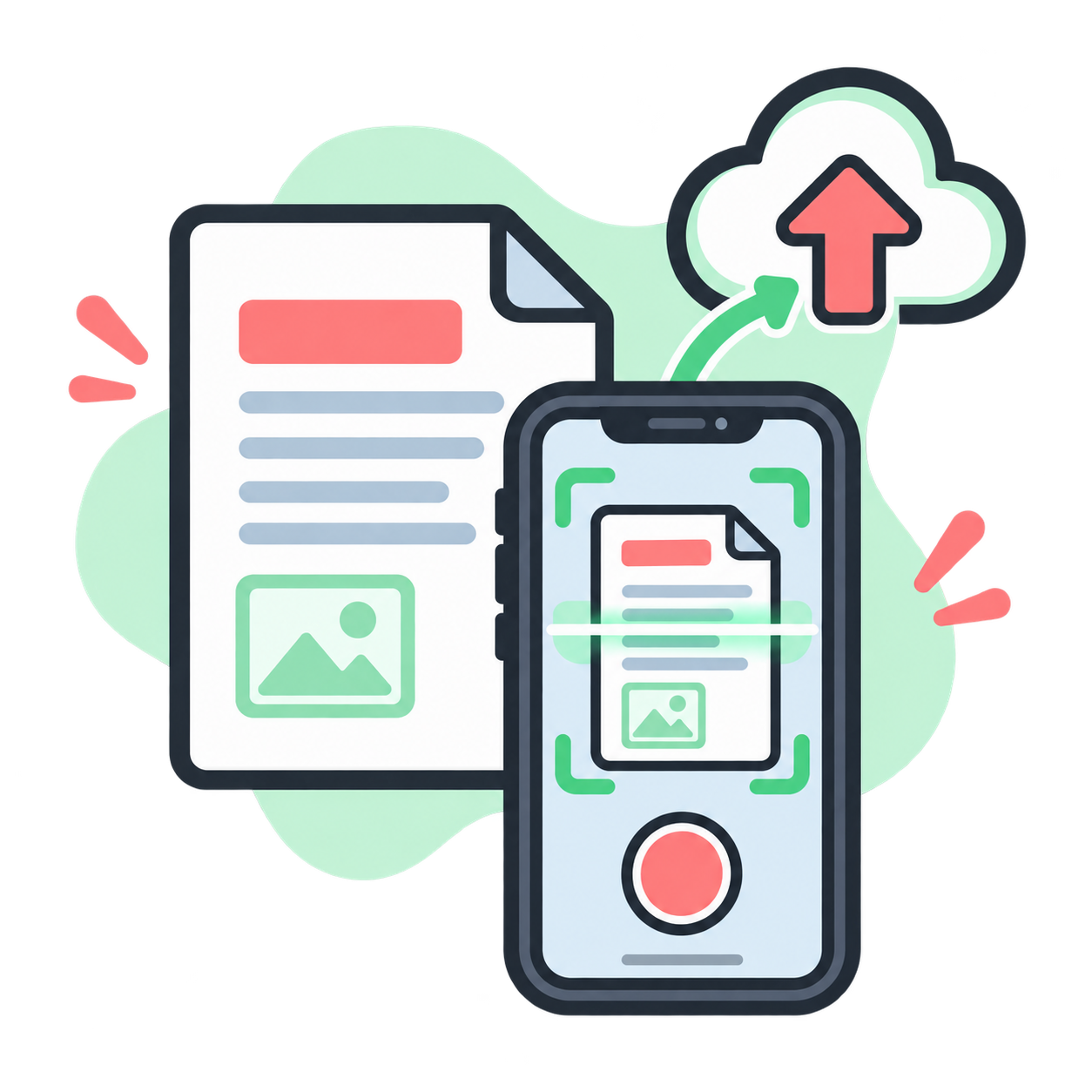 Upload document using your phone